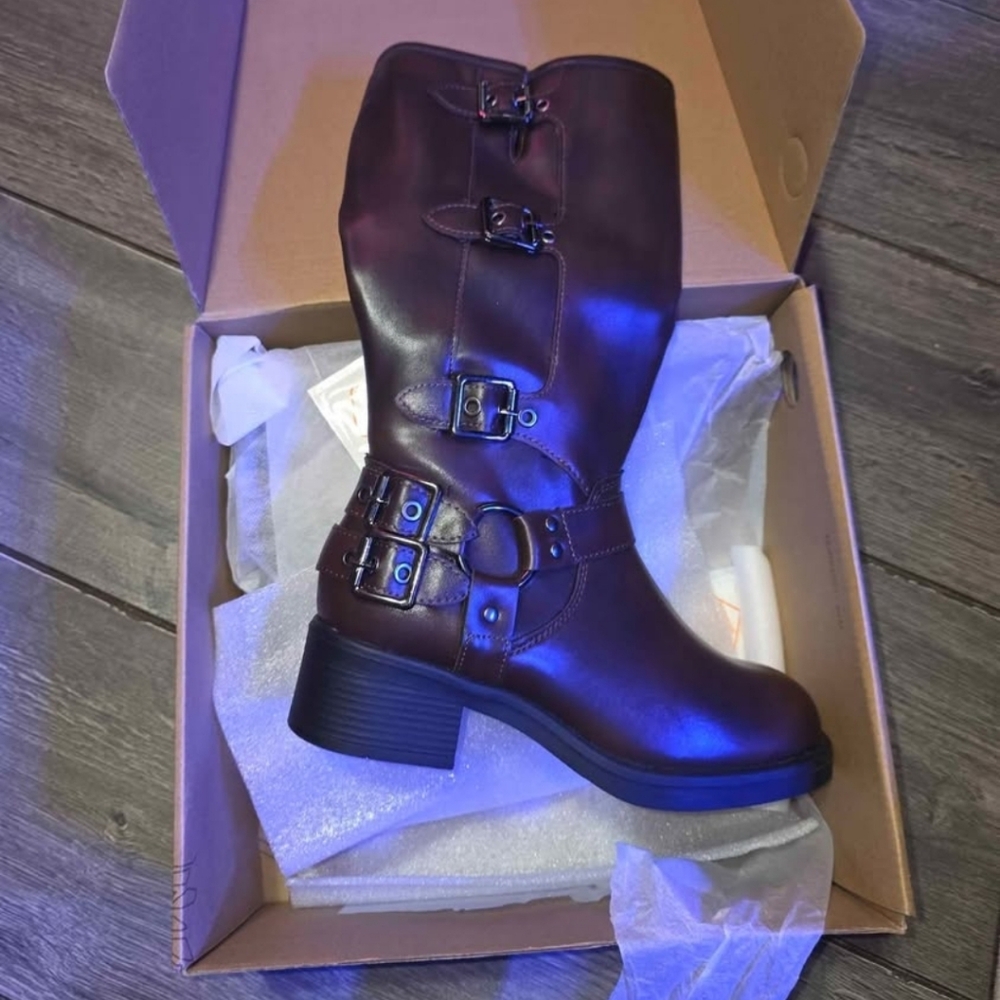 Brown Leather Riding Boots
